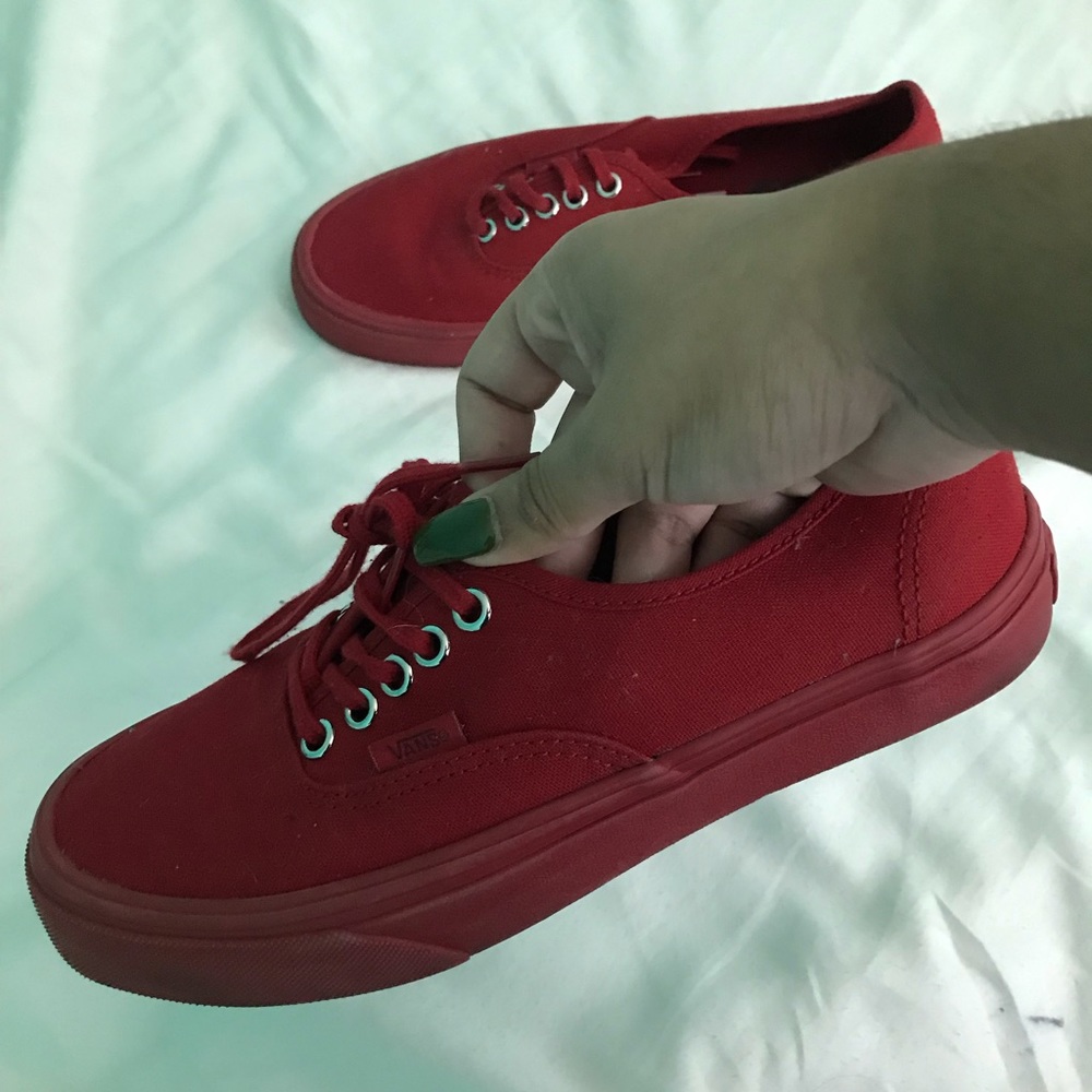 Vans Authentic True Red Skate Shoes